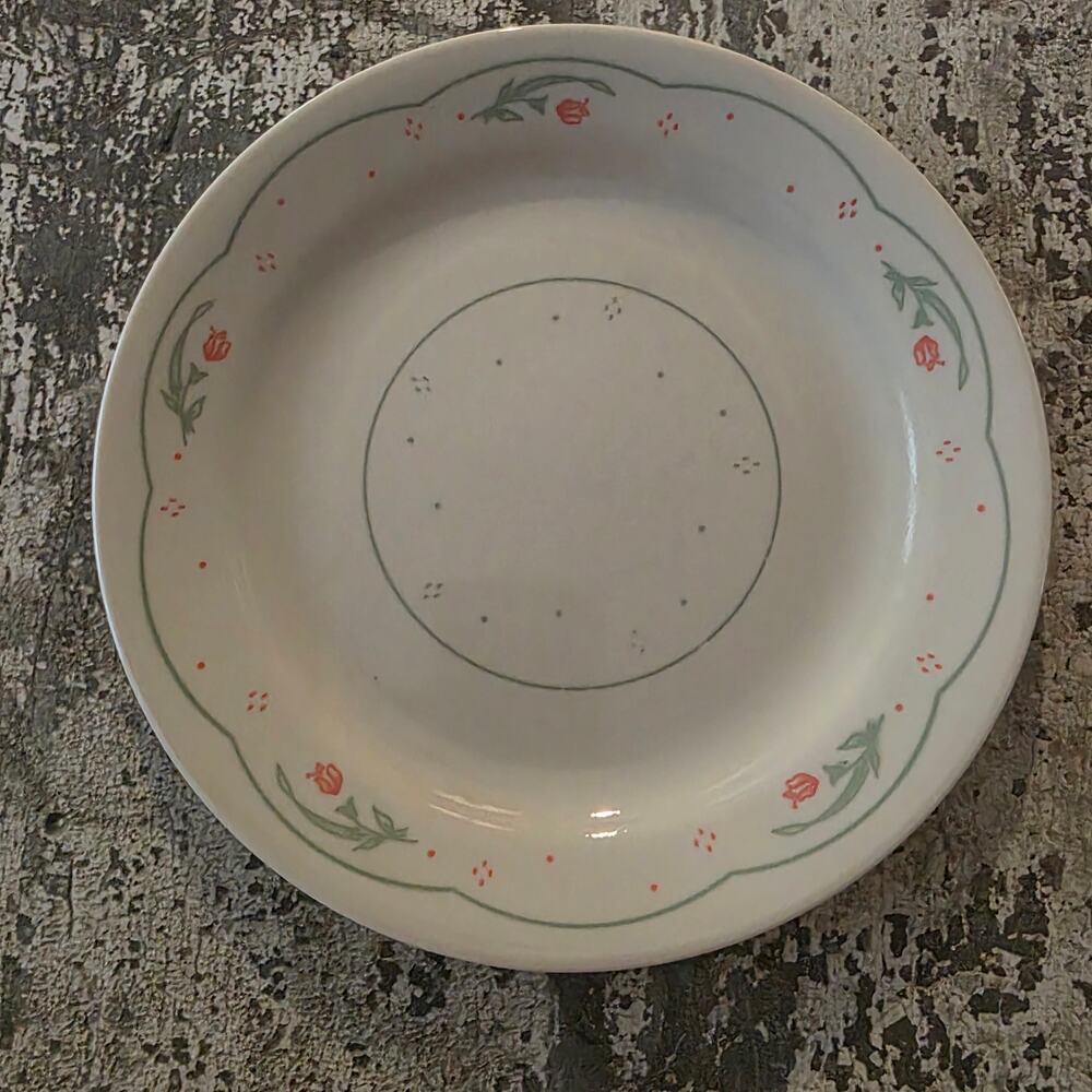 Corelle "Calico Rose" Appetizer / Dessert Plates set of 4